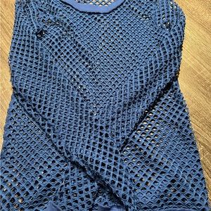 Long sleeve fishnet shirt